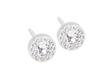Brilliance Halo Crystal Stud Earrings - 6mm Brilliance Halo Crystal Stud Earrings - 6mm