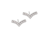 Silver Brilliance Wing Earrings - 8mm Silver Brilliance Wing Earrings - 8mm