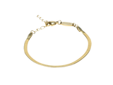 Plain Gold Bracelet - 15.5-19cm Plain Gold Bracelet - 15.5-19cm