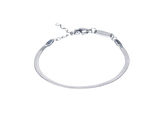 Plain Silver Bracelet - 15.5-19cm Plain Silver Bracelet - 15.5-19cm