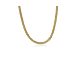 Gold Round Mesh Necklace - 40-46 cm