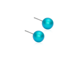 Blue Pearl Stud Earrings - 6 mm