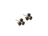 Black Clover Stud Earrings - 8 mm Black Clover Stud Earrings - 8 mm
