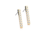 Gold Titanium Brilliance Vertical Bar Earrings - 20 mm Gold Titanium Brilliance Vertical Bar Earrings - 20 mm