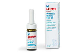 GEHWOL Med Protective Nail and Skin Oil 15ml to strengthen brittle nails, improve elasticity, add natural shine, and soften surrounding skin GEHWOL Med Protective Nail and Skin Oil 15ml to strengthen brittle nails, improve elasticity, add natural shine, and soften surrounding skin
