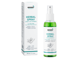 GEHWOL Fusskraft Herbal Spray 150ml to refresh feet, prevent odor, and nourish skin for a smooth, revitalized feel. GEHWOL Fusskraft Herbal Spray 150ml to refresh feet, prevent odor, and nourish skin for a smooth, revitalized feel.