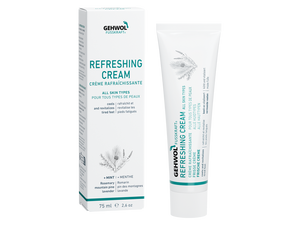 GEHWOL Fusskraft Refreshing Cream 75ml to energize and cool feet, absorb quickly without residue, and help prevent foot odor. GEHWOL Fusskraft Refreshing Cream 75ml to energize and cool feet, absorb quickly without residue, and help prevent foot odor.
