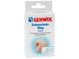GEHWOL Toe Protection Ring G Small soft elastic polymer gel ring to cushion toes, relieve pressure, and protect against friction