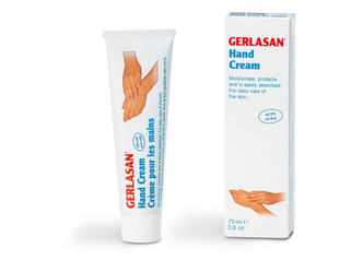 GERLASAN Hand Cream 75ml to deeply moisturize and soften dry, rough hands while providing hydration and a smooth, velvety feel.