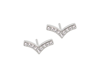 Silver Brilliance Wing Earrings - 8mm Silver Brilliance Wing Earrings - 8mm