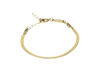 Plain Gold Bracelet - 15.5-19cm Plain Gold Bracelet - 15.5-19cm