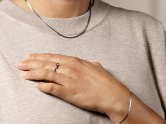 Silver Plain Necklace - 40-46 cm Silver Plain Necklace - 40-46 cm