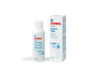 GEHWOL MED Express Foam to provide rapid hydration, strengthen the skin barrier, relieve pressure spots, and prevent calluses