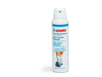 GEHWOL Foot and Shoe Deodorant to neutralize odors, prevent sweat buildup, and keep feet fresh all day