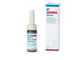 GEHWOL Nailcare 15ml to strengthen fragile nails, provide moisture and protection, and enhance skin appearance.