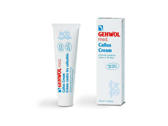 GEHWOL Med Callus Cream to soften and smooth callused skin, reduce callus thickness, and improve skin texture. GEHWOL Med Callus Cream to soften and smooth callused skin, reduce callus thickness, and improve skin texture.