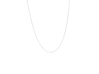 Silver Flat Chain Necklace - 40-46 cm Silver Flat Chain Necklace - 40-46 cm