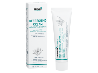 GEHWOL Fusskraft Refreshing Cream 75ml to energize and cool feet, absorb quickly without residue, and help prevent foot odor.