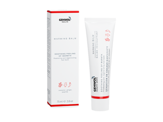 GEHWOL Warming Balm for cold, tired feet to stimulate circulation, provide soothing warmth, and restore skin hydration
