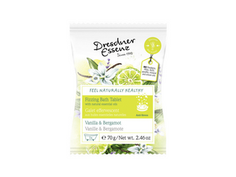 Anti-Stress Fizzing Bath Tablet- Vanilla & Bergamot - 70g Anti-Stress Fizzing Bath Tablet- Vanilla & Bergamot - 70g