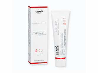 GEHWOL Warming Balm for cold, tired feet to stimulate circulation, provide soothing warmth, and restore skin hydration