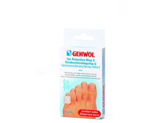 GEHWOL Toe Protection Ring G X-Small 2 pieces flexible polymer gel rings with a packaging box