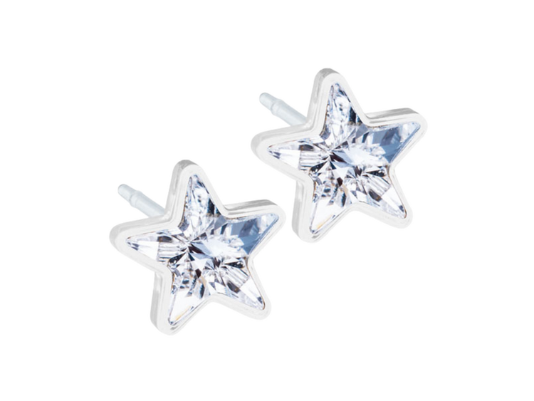 Crystal Star Stud Earrings - 6mm Crystal Star Stud Earrings - 6mm
