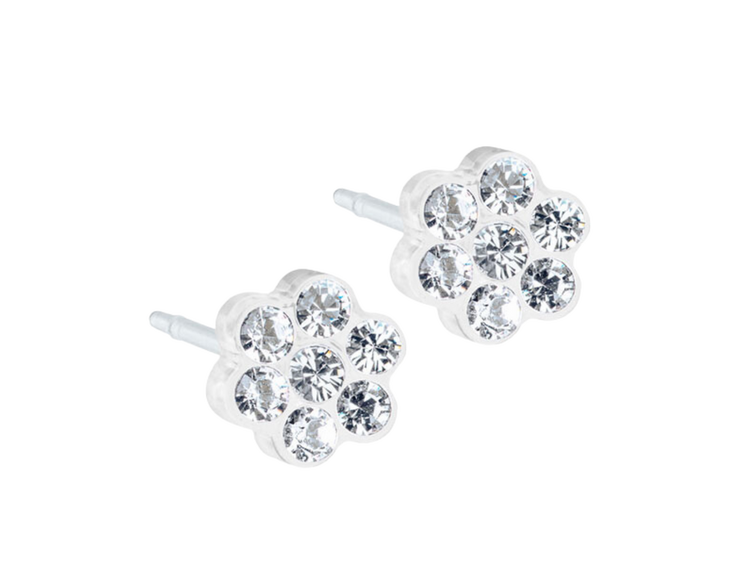 Crystal Daisy Stud Earrings - 5mm Crystal Daisy Stud Earrings - 5mm