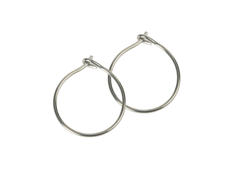 Safety Hoop Earrings - 14mm Safety Hoop Earrings - 14mm