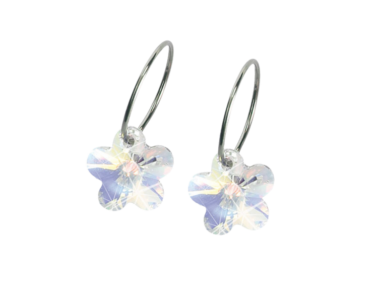 Rainbow Flower Earrings - 12mm