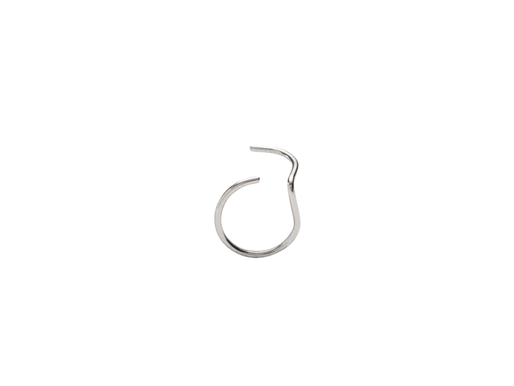 Silver Left-Fit Nose Ring - 8mm