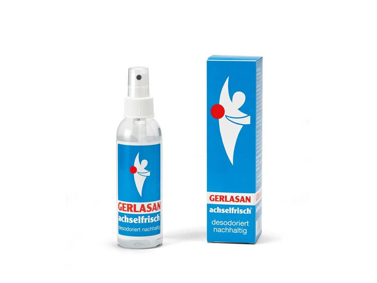 GERLASAN Achselfrisch Deodorant Spray 150ml to provide long-lasting freshness, normalize perspiration, and protect sensitive skin