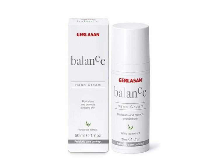 GERLASAN Balance Hand Cream probiotic formula to protect skin barrier and hydrate dry hands GERLASAN Balance Hand Cream probiotic formula to protect skin barrier and hydrate dry hands