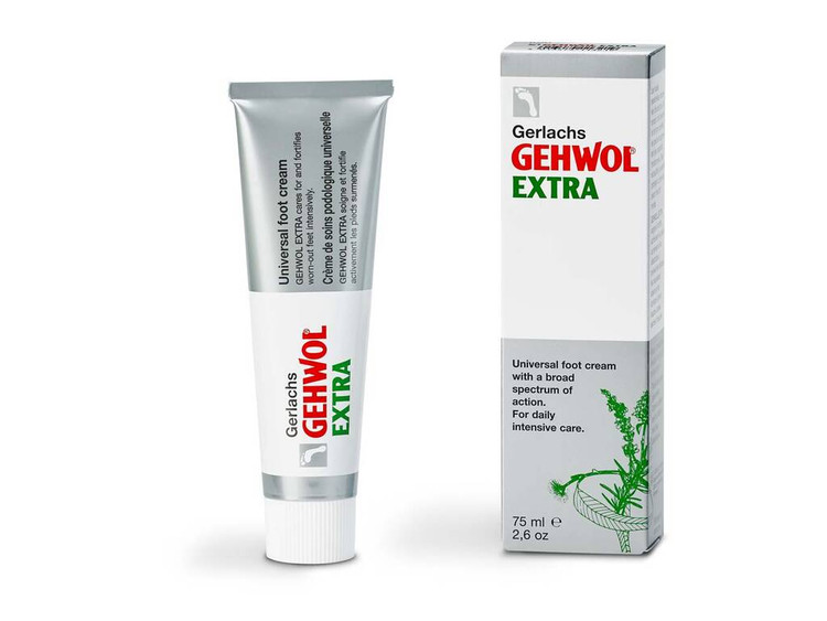 GEHWOL Extra Universal Foot Cream to nourish, protect, and revitalize stressed feet while keeping skin soft and smooth