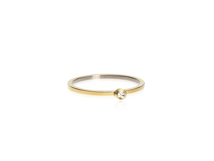 Crystal Bezel Tiny Ring - 17 mm Crystal Bezel Tiny Ring - 17 mm