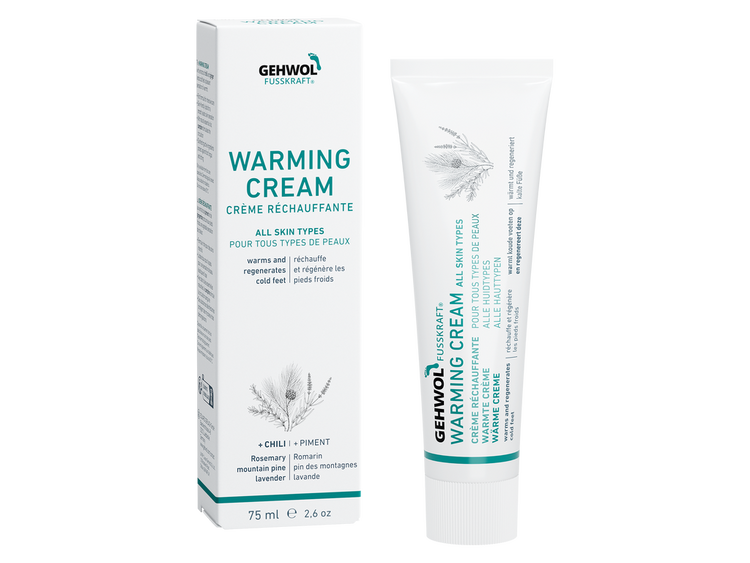 GEHWOL Fusskraft Warming Cream 75ml to warm cold feet, hydrate dry skin, and leave feet soft, smooth, and comfortable