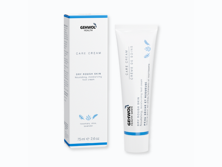 GEHWOL Care Cream to intensely hydrate dry, rough skin, strengthen the skin barrier, and leave feet smooth and resilient