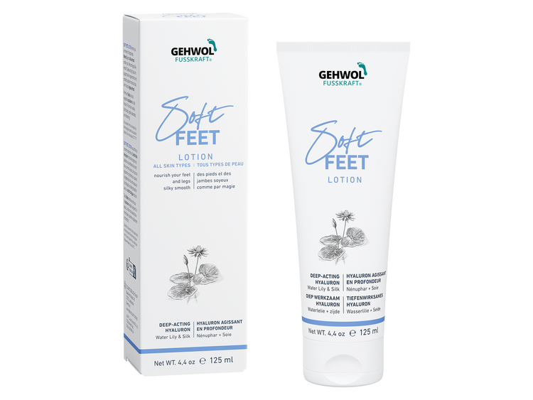 GEHWOL Fusskraft Soft Feet Lotion 125ml to refresh and nourish legs and feet, smooth skin, and provide deep hydration