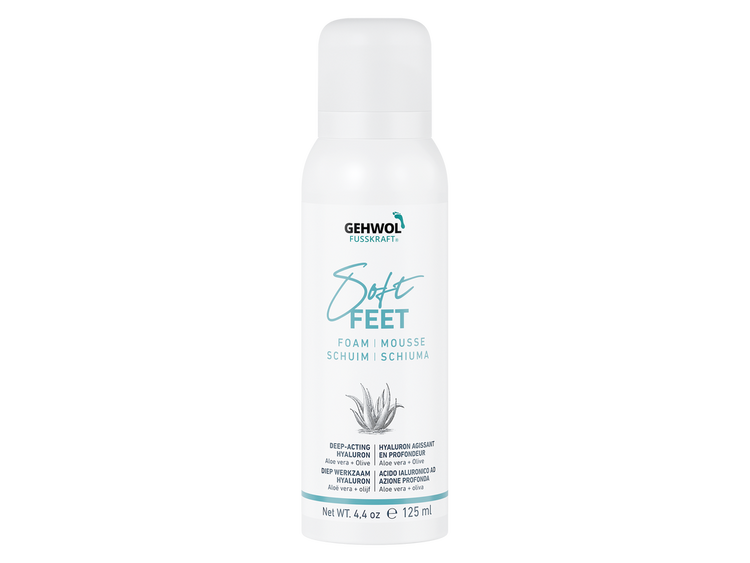 GEHWOL Fusskraft Soft Feet Foam 125ml to provide deep, long-lasting hydration for feet and legs with a lightweight, quick-absorbing formula GEHWOL Fusskraft Soft Feet Foam 125ml to provide deep, long-lasting hydration for feet and legs with a lightweight, quick-absorbing formula