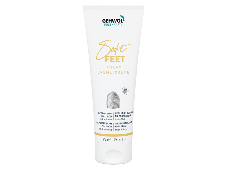 GEHWOL Fusskraft Soft Feet Cream 125ml to deeply moisturize and smooth skin on feet and legs, leaving them soft and well cared for
