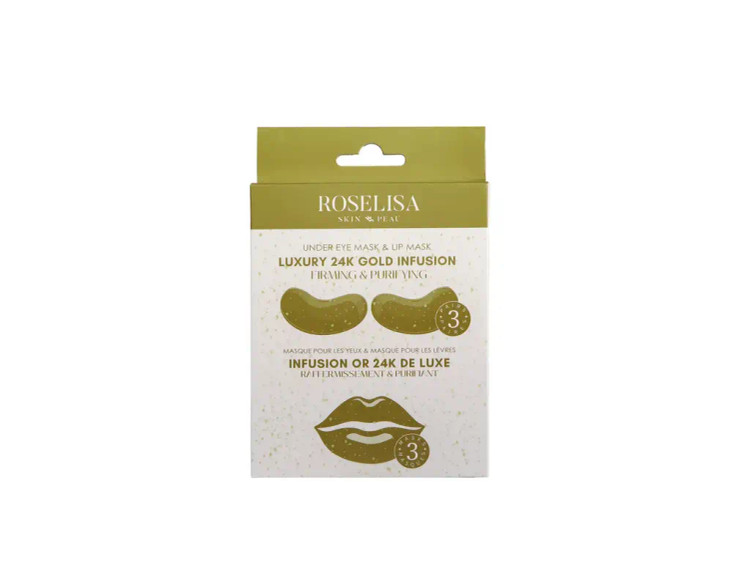 Luxury 24K Gold Lip & Eye Mask
