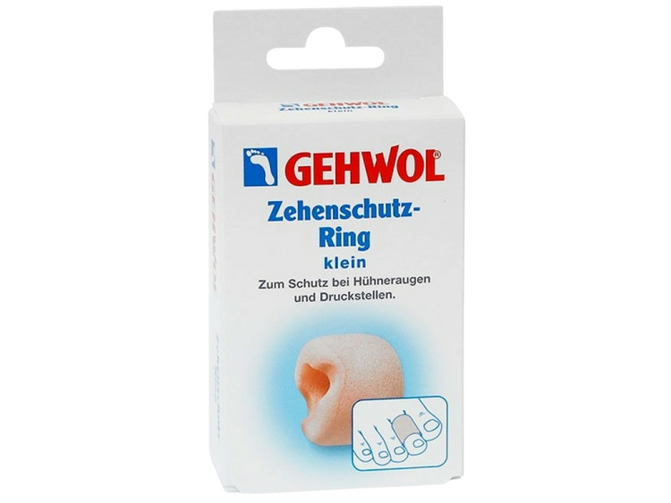 GEHWOL Toe Protection Ring G Small soft elastic polymer gel ring to cushion toes, relieve pressure, and protect against friction