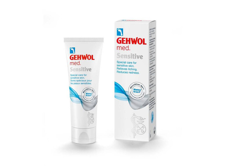 GEHWOL MED Sensitive Cream 75ml to soothe and hydrate dry, sensitive skin while restoring balance and protecting against environmental stress