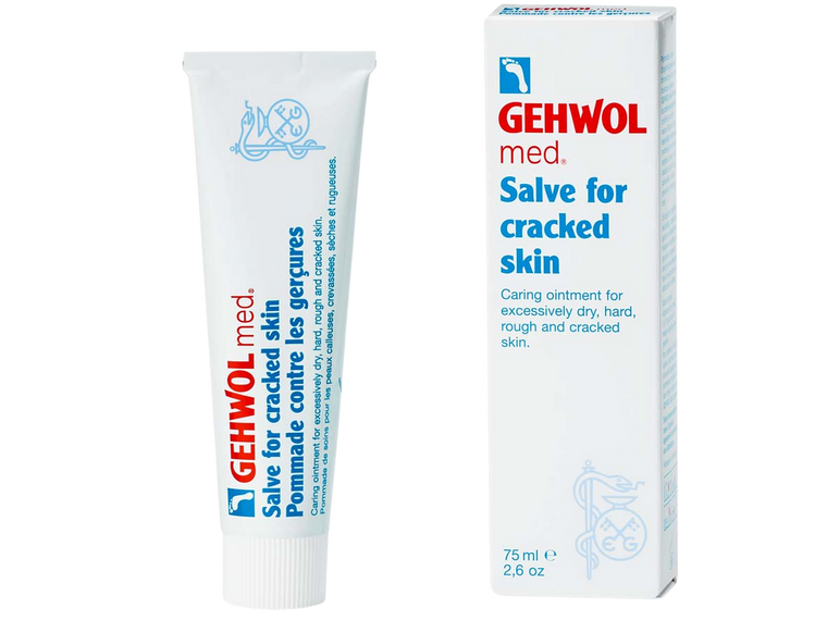 GEHWOL MED Salve for Cracked Skin 75ml case of 12 to soothe and repair dry, rough, cracked skin while improving elasticity and strengthening the skin barrier
