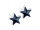 Black Star Stud Earrings - 6mm Black Star Stud Earrings - 6mm