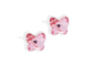 Light Rose Butterfly Stud Earrings - 5mm Light Rose Butterfly Stud Earrings - 5mm