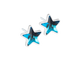 Aquamarine Star Stud Earrings - 6mm