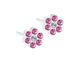 Rose/Crystal Daisy Stud Earrings - 5mm Rose/Crystal Daisy Stud Earrings - 5mm