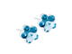Aquamarine Flower Stud Earrings - 6mm Aquamarine Flower Stud Earrings - 6mm