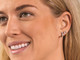 Silver Titanium Brilliance Curved Earrings - 10mm Silver Titanium Brilliance Curved Earrings - 10mm